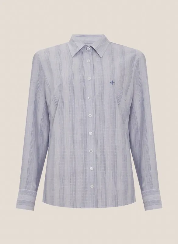 Camisa Regular Fit Maquinetada Dudalina Feminina 42