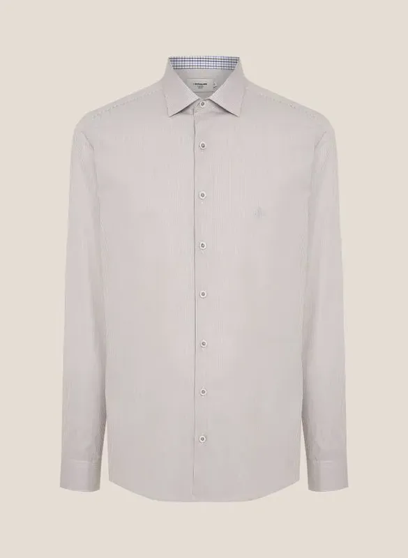 Camisa Slim Fit Listrada Dudalina Masculina 6