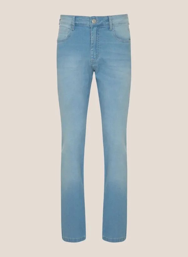 Calça Jeans Slim Fit Clássica Dudalina Masculina 50