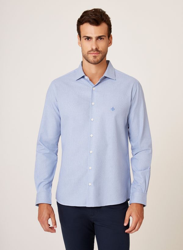 Camisa Slim Fit Listrada Dudalina Masculina 5