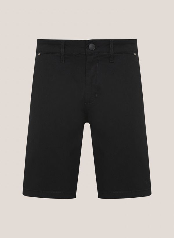 Bermuda Slim Fit Chino Sarja Resinada Dudalina Masculina 50