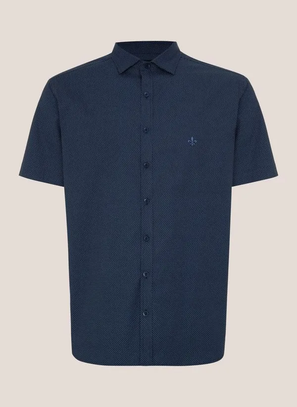 Camisa Slim Fit Mini Print Dudalina Masculina 6