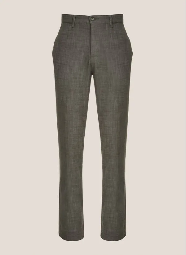 Calça Right Fit Maquinetada Sarja Dudalina Masculina 46