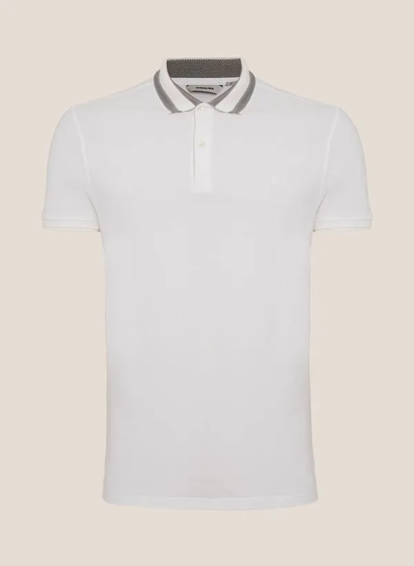 Polo Gola Jacquard Relevo Dudalina Masculina G