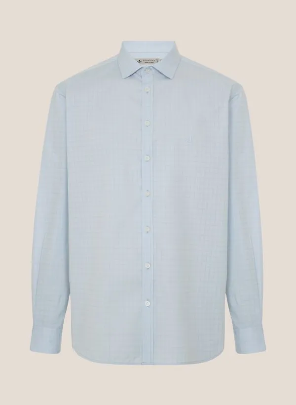 Camisa Comfort Fit Maquinetada Dudalina Masculina 48