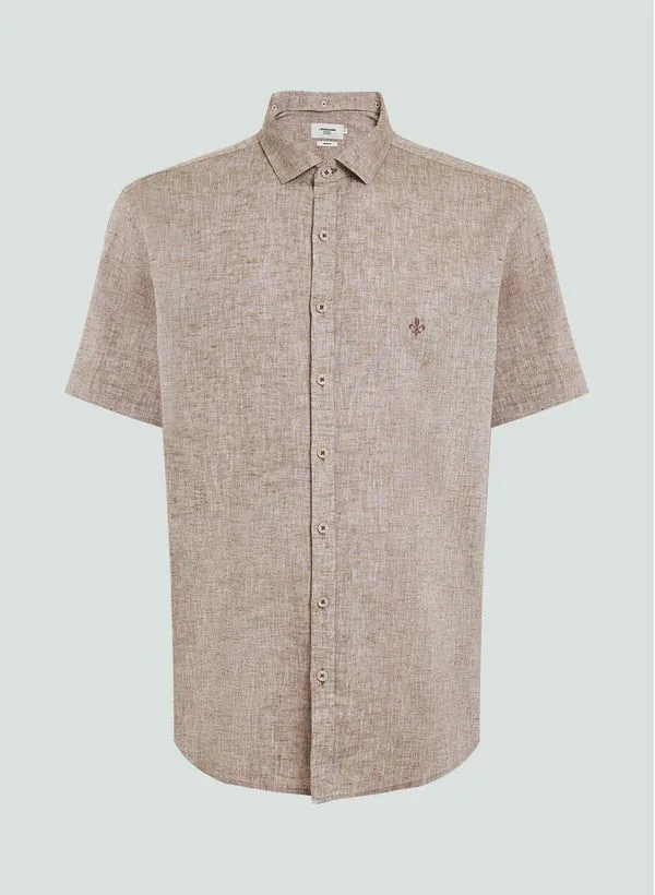 Camisa Comfort Linenblend Dudalina Masculina 4