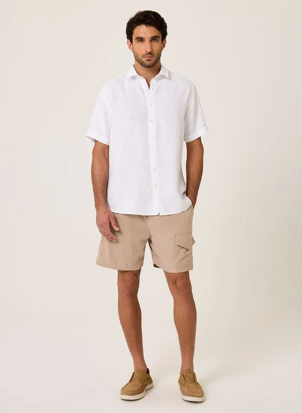 Camisa Slim Fit Linho Tinto Dudalina Masculina 2
