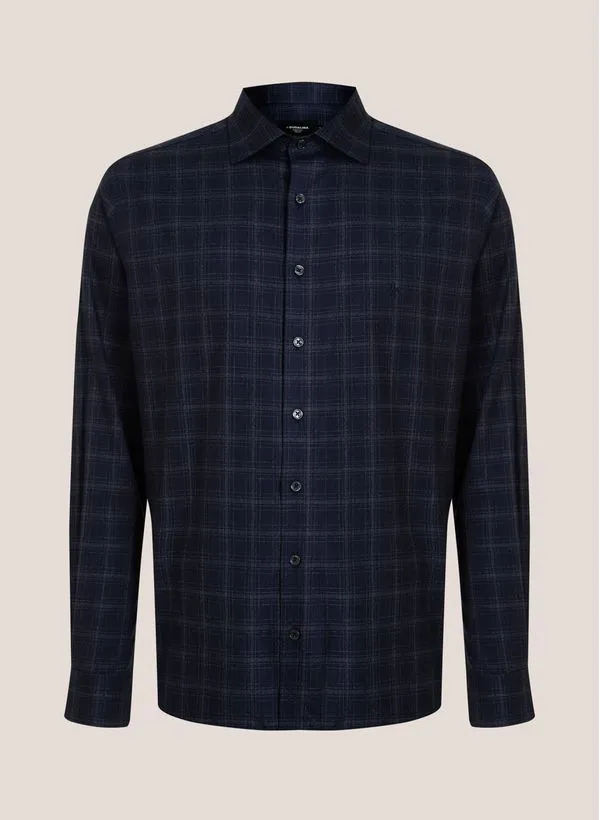 Camisa Slim Xadrez Mescla Dudalina Masculina 3