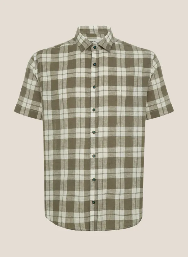 Camisa Comfort Fit Xadrez Dudalina Masculina 6