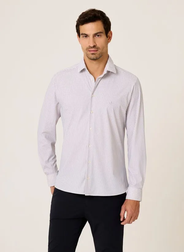 Camisa Slim Fit Performance Dudalina Masculina 44