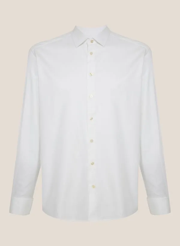 Camisa Slim Fit Maquinetado Abotoadura Dudalina Masculina 42