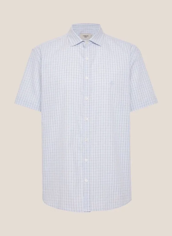 Camisa Comfort Fit Tricoline Xadrez Dudalina Masculina 4
