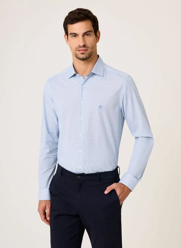 Camisa Slim Fit Tricoline Dudalina Masculina 4