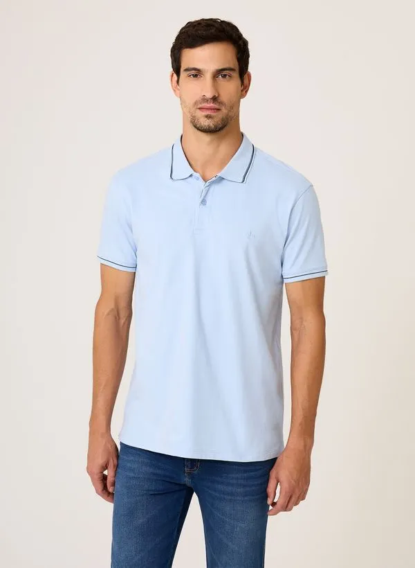Polo Gola Jacquard Diferenciada Dudalina Masculina P