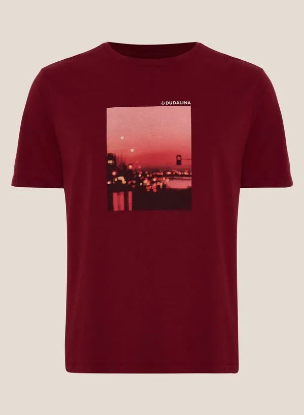 Camiseta Sunset Lights Dudalina Masculina M