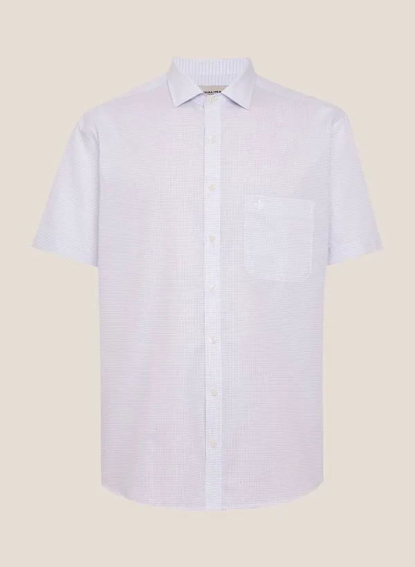 Camisa Comfort Fit Tricoline Xadrez Dudalina Masculina 6