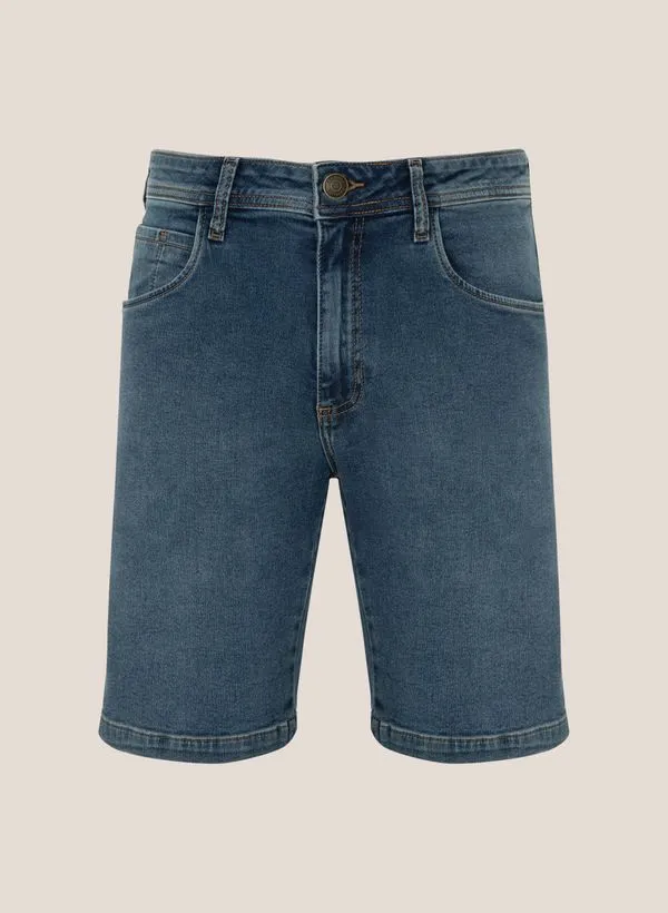 Bermuda Jeans Moletom Slim Fit Dudalina Masculina 52