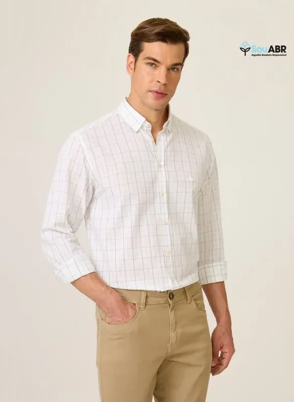 Camisa Slim Fit Xadrez Dudalina Masculina 38