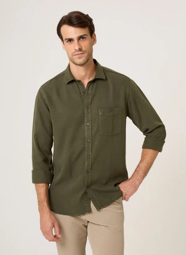 Camisa Slim Fit Liocel Dudalina Masculina 2