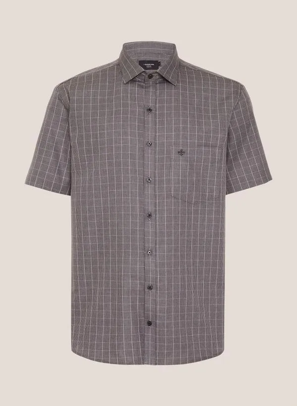 Camisa Comfort Fit Xadrez Fil A Fil Dudalina Masculina 2