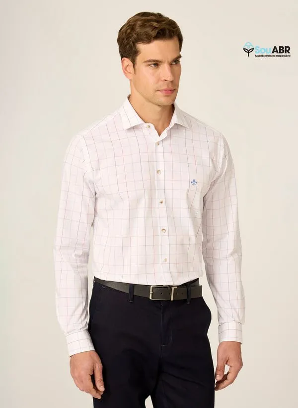 Camisa Slim Tricoline Xadrez Dudalina Masculina 1