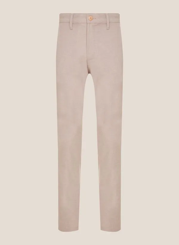 Calça Alfaiataria Slim FIt Sarja Dudalina Masculina 50