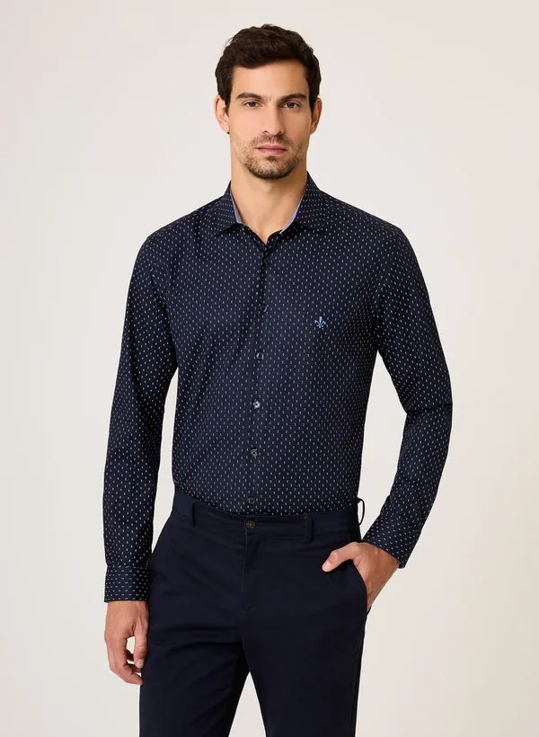 Camisa Slim Fit Tricoline Dudalina Masculina 2
