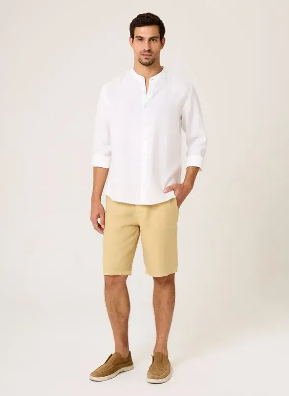 Bermuda Right Fit Linho Dudalina Masculina 44