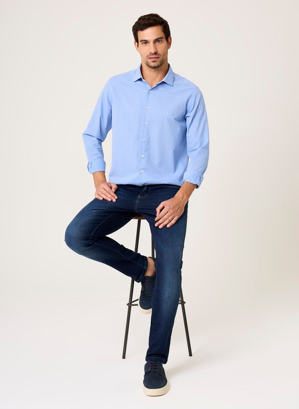 Calça Jeans Slim Fit Moletom Dudalina Masculina 50