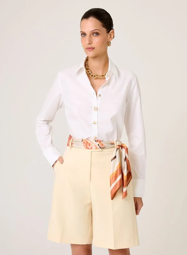 Camisa Regular Fit Maquinetada Dudalina Feminina 36