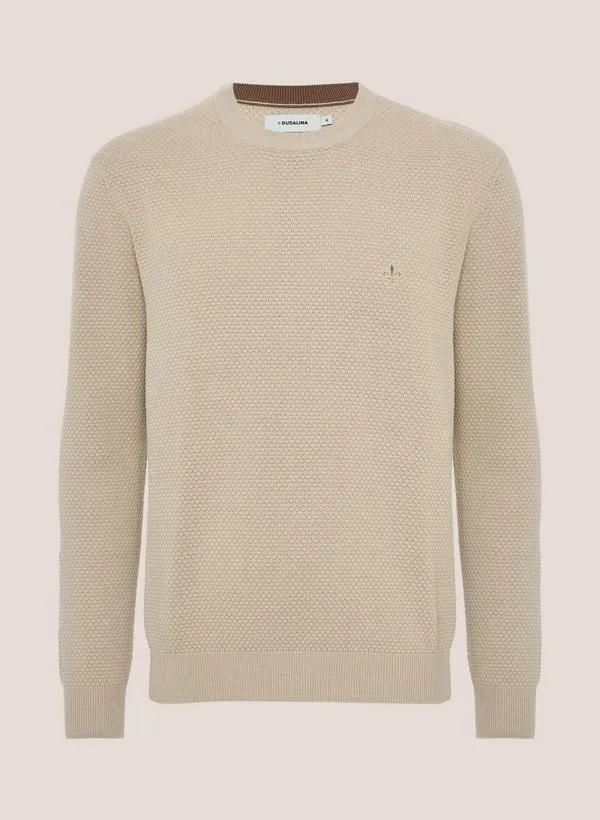 Suéter Tricot Textura Favo Dudalina Masculina P
