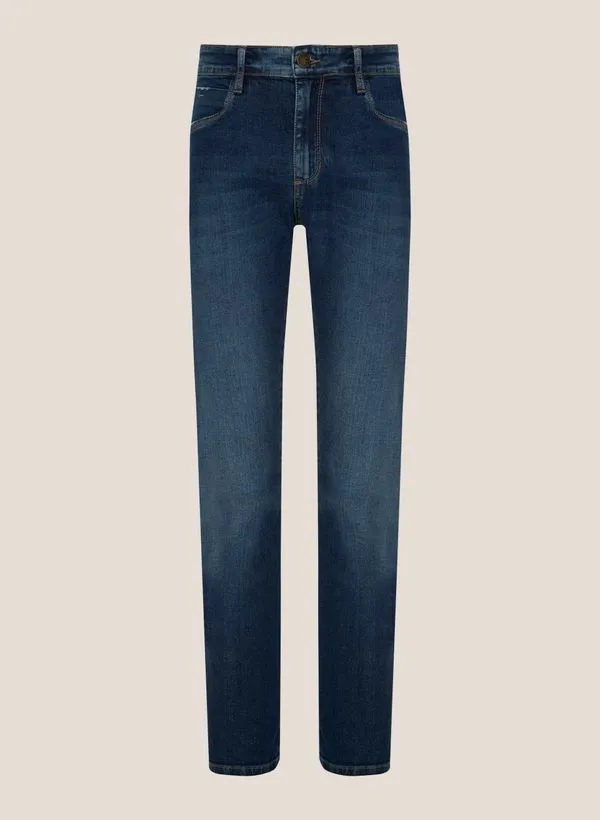Calça Jeans Right Fit Stone Dudalina Masculina 42