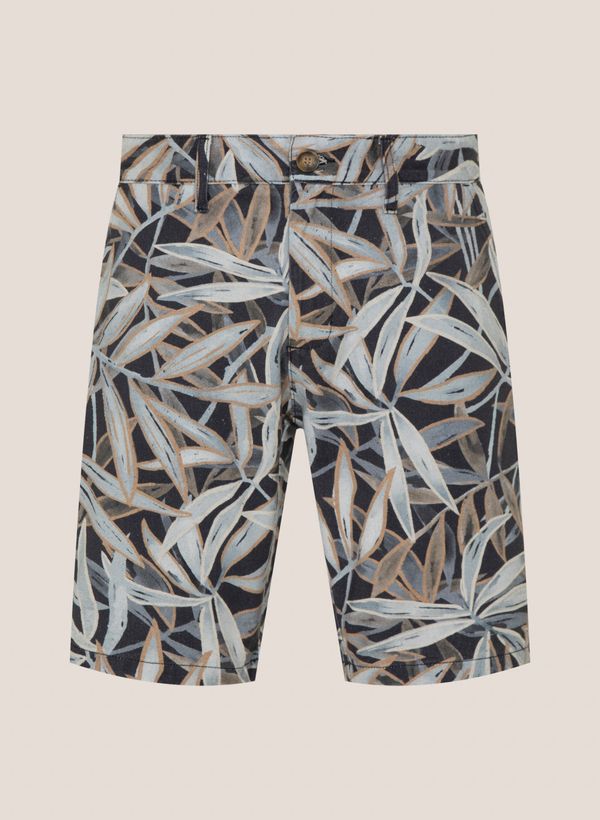 Bermuda Slim Fit Chino Estampada Dudalina Masculina 42