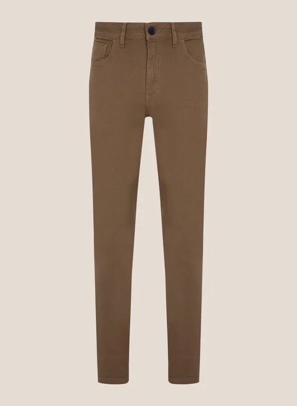 Calça Jeans Slim Fit Textura Dudalina Masculina 40