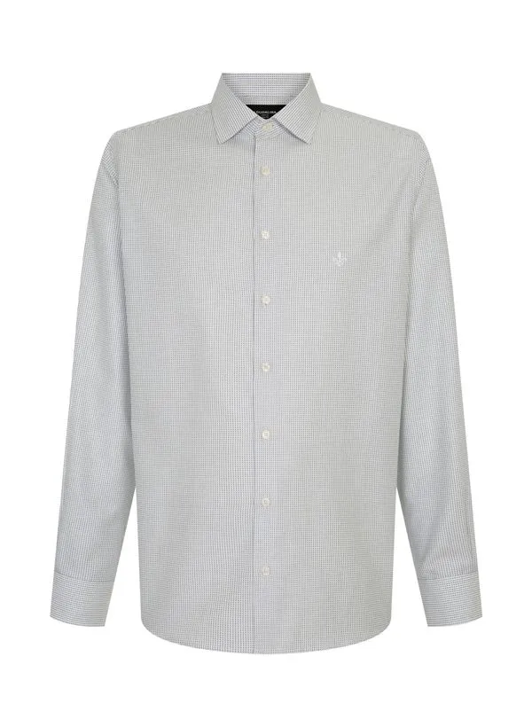 Camisa Slim Fit Maquinetada Dudalina Masculina 40