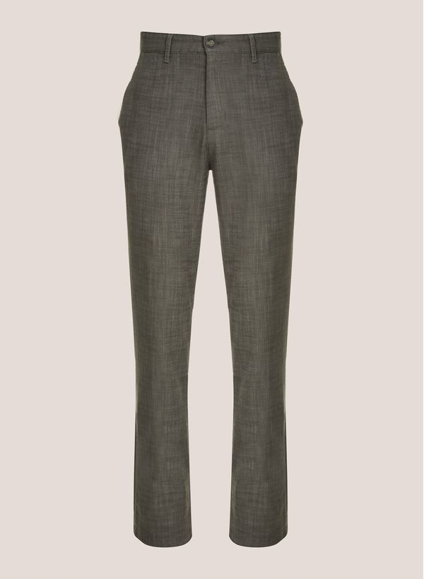 Calça Right Fit Maquinetada Sarja Dudalina Masculina 48