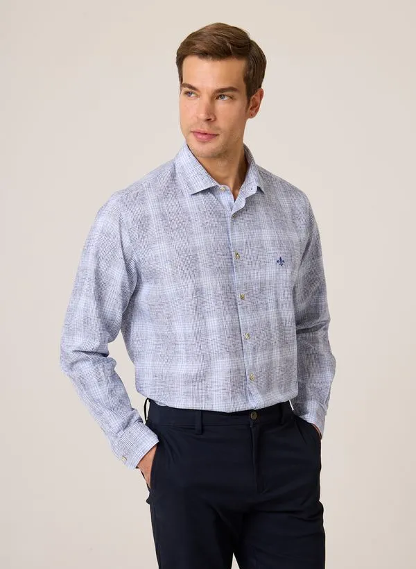 Camisa Comfort Fit Blend Xadrez Dudalina Masculina 4