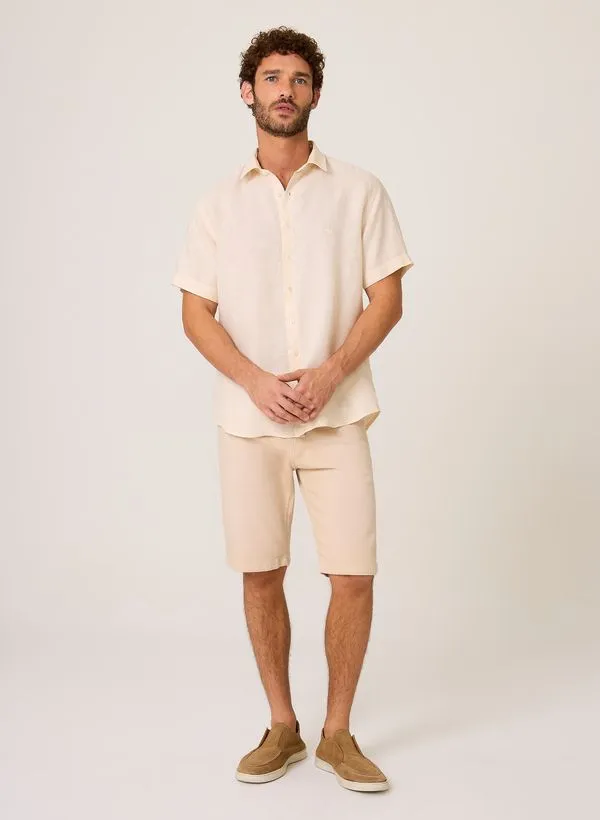 Camisa Slim Fit Linho Tinto Dudalina Masculina 2