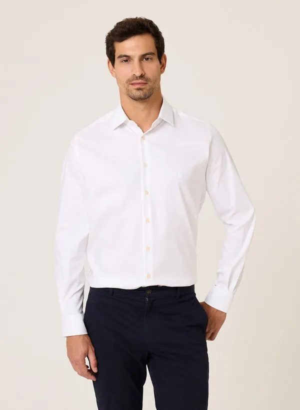 Camisa Slim Fit Maquinetada Performance Dudalina Masculina 40