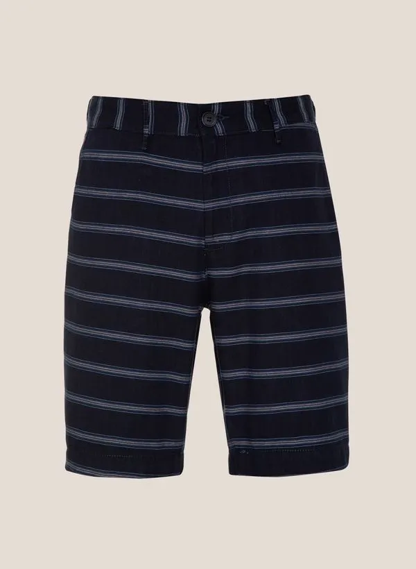 Bermuda Right Fit Sarja Listrada Dudalina Masculina 48