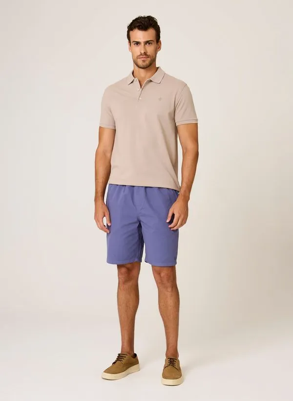 Bermuda Right Fit Elástico Dudalina Masculina M
