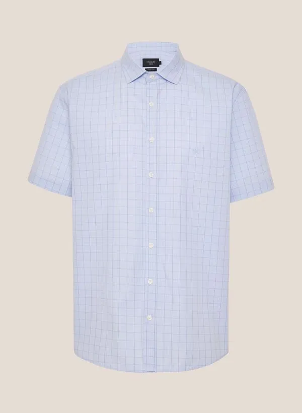 Camisa Comfort Fit Tricoline Xadrez Dudalina Masculina 6