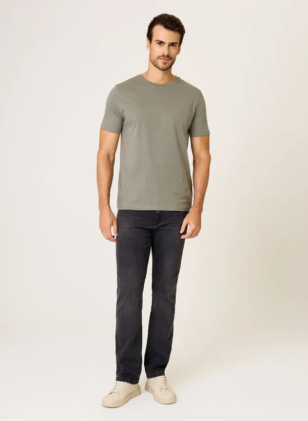 Calça Jeans Right Fit Destroyer Black Dudalina Masculina 52