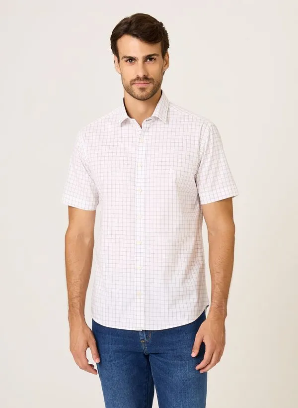 Camisa Slim Fit Tricoline Xadrez Dudalina Masculina 6