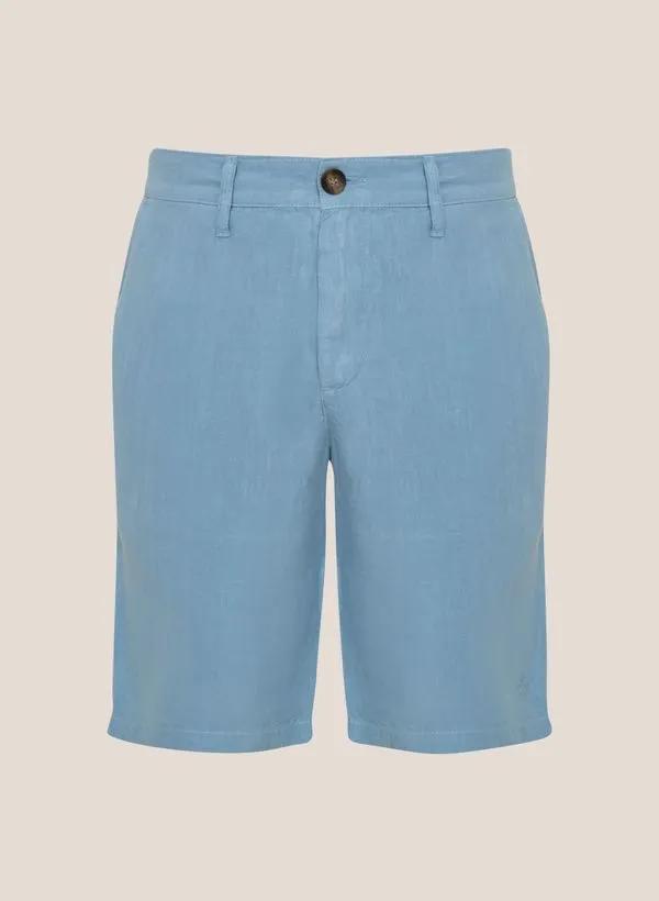 Bermuda Right Fit Puro Linho Dudalina Masculina 46
