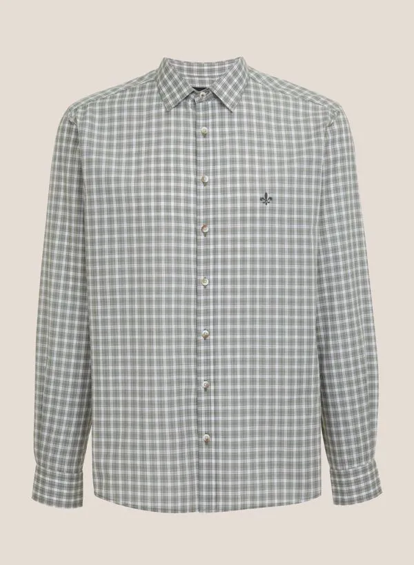 Camisa Slim Fit Xadrez Dudalina Masculina 1