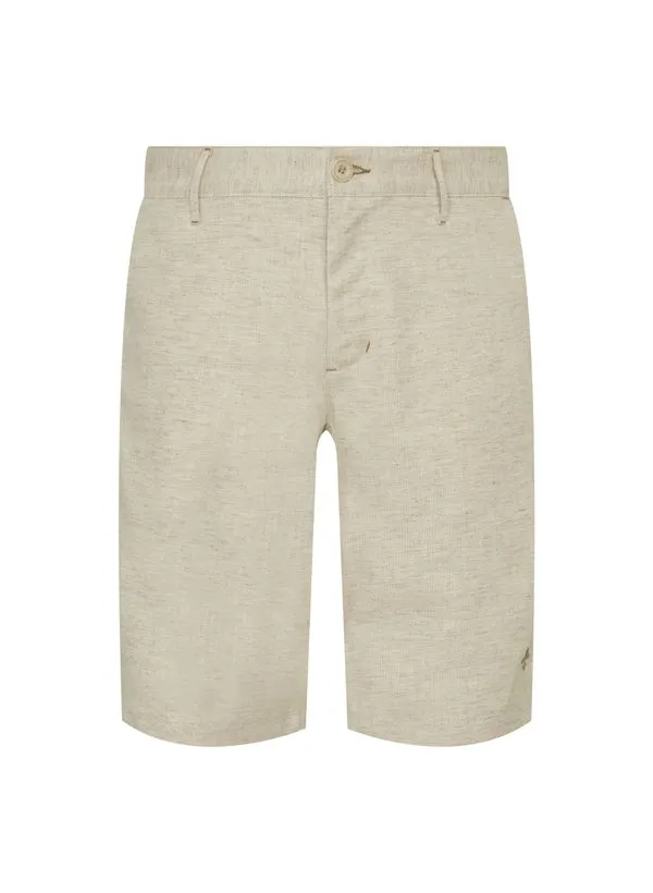 Bermuda Right Fit Linen Blend Dudalina Masculina 50