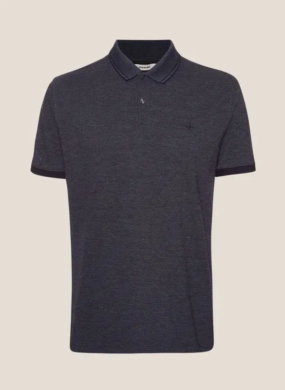 Polo Jacquard Gola Dudalina Masculina G