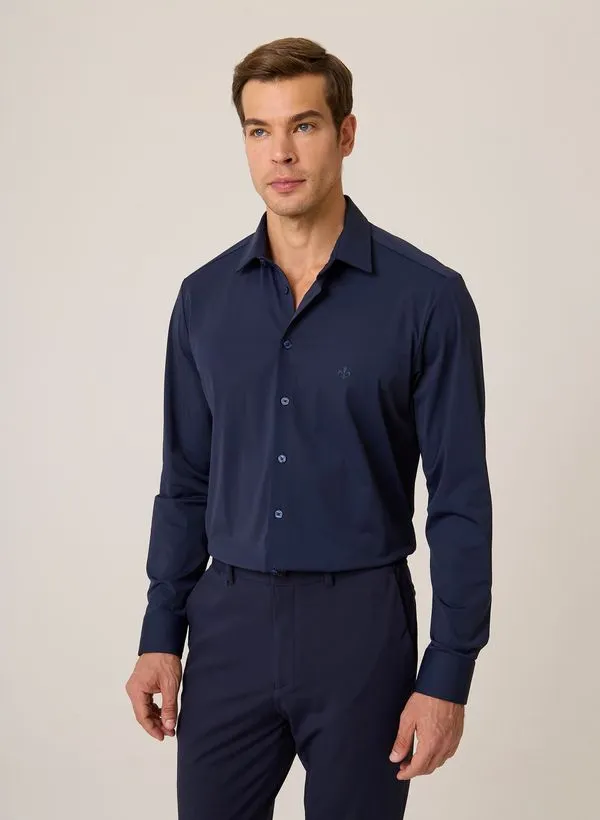 Camisa Slim Fit Performance Dudalina Masculina 46