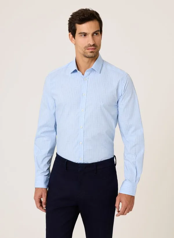 Camisa Slim Fit Xadrez Water Repell Dudalina Masculina 46